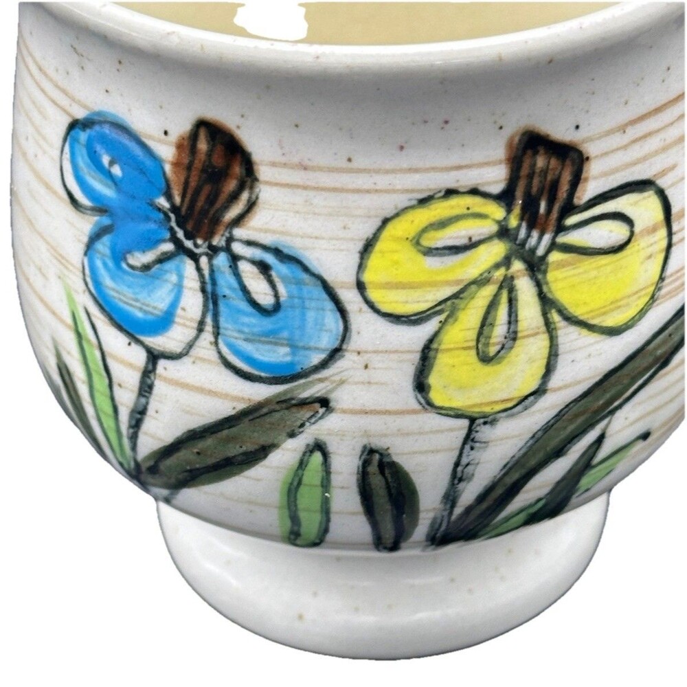 Vintage Otagiri Flower Stoneware Coffee Mug MCM RETRO
